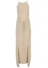 High Slit Sweater Maxi - Sand sold by VENUS