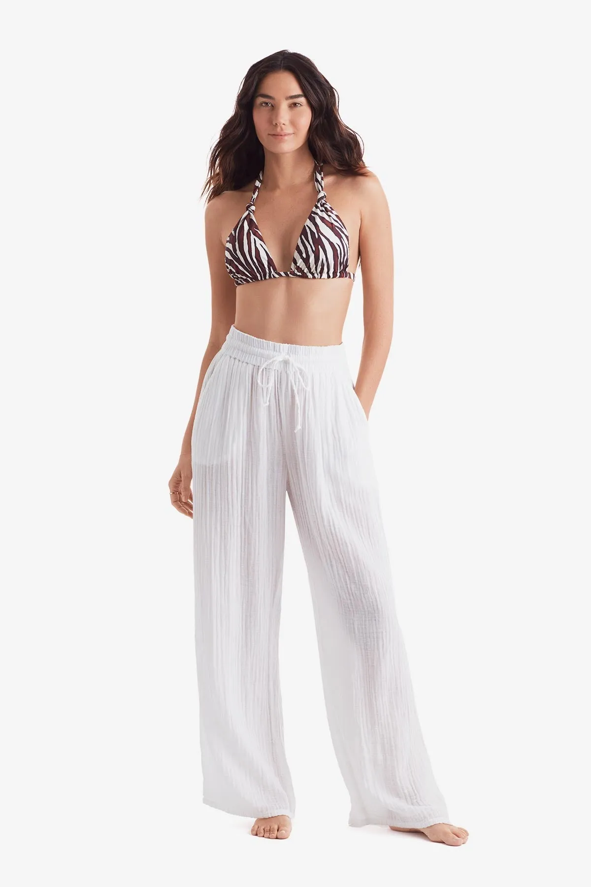 Vista Pant - White Bliss Gauze sold by VENUS product image thumbnail 2