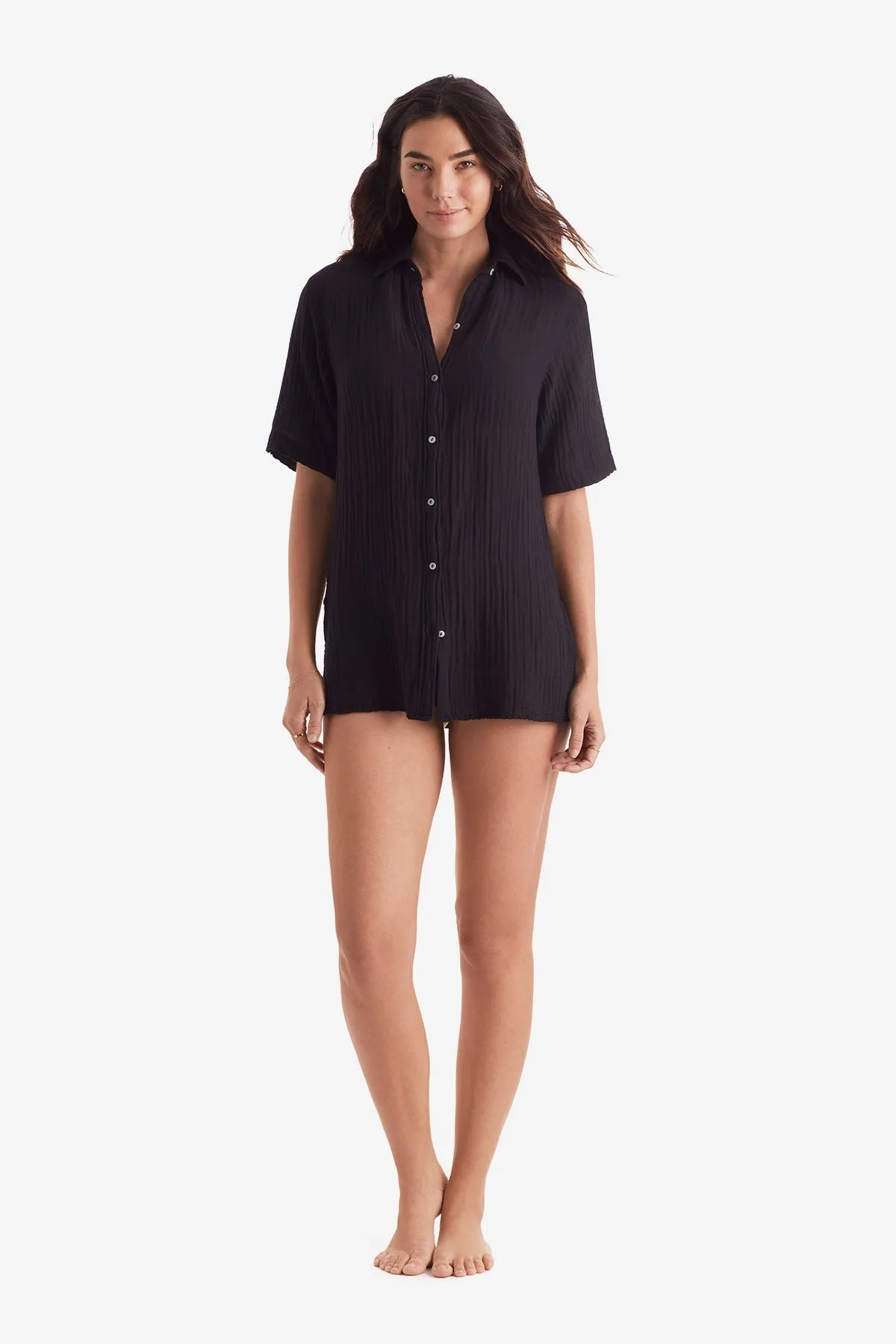 Vista Shirt - Black Bliss Gauze sold by VENUS product image thumbnail 2