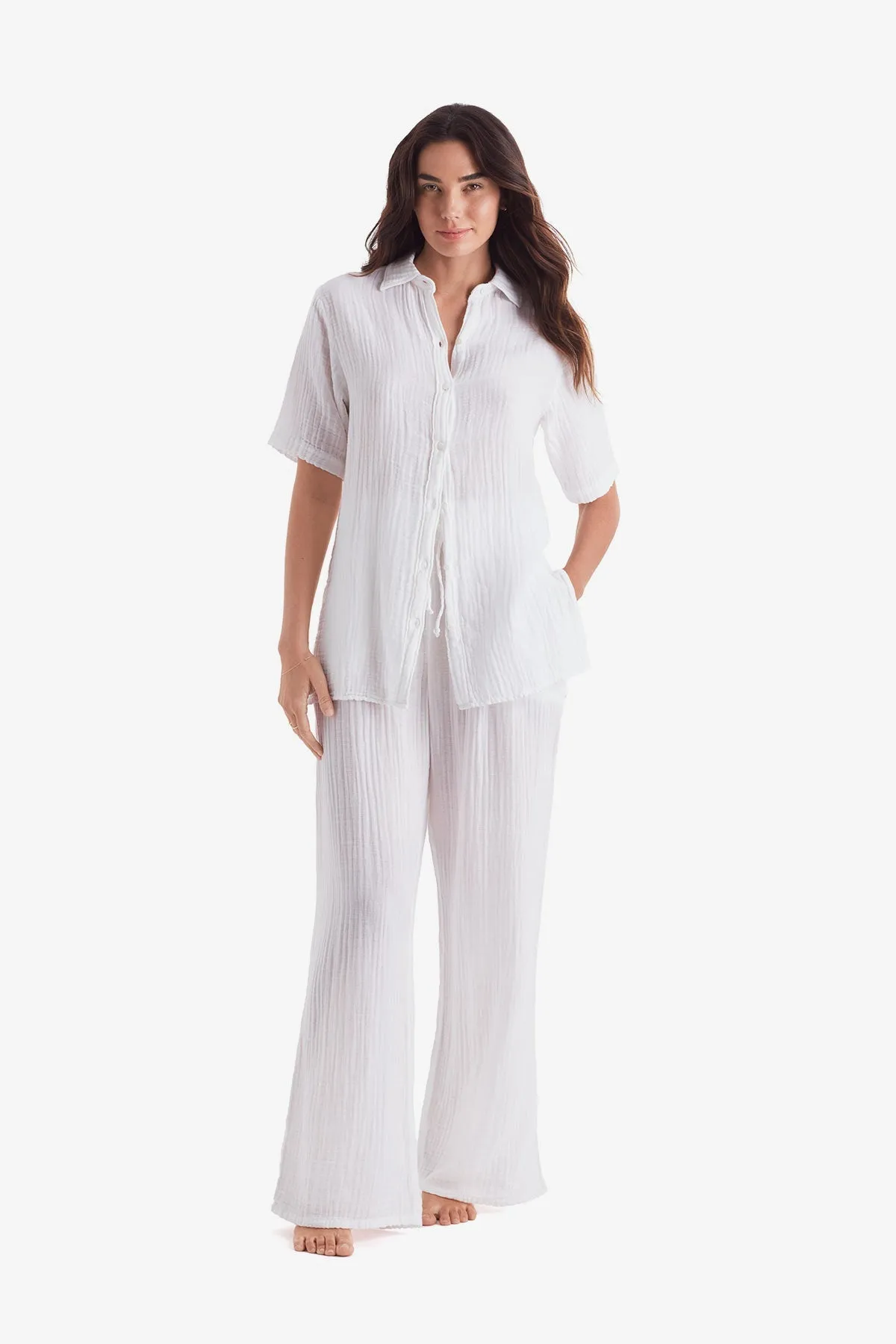 Vista Shirt - White Bliss Gauze sold by VENUS product image thumbnail 2