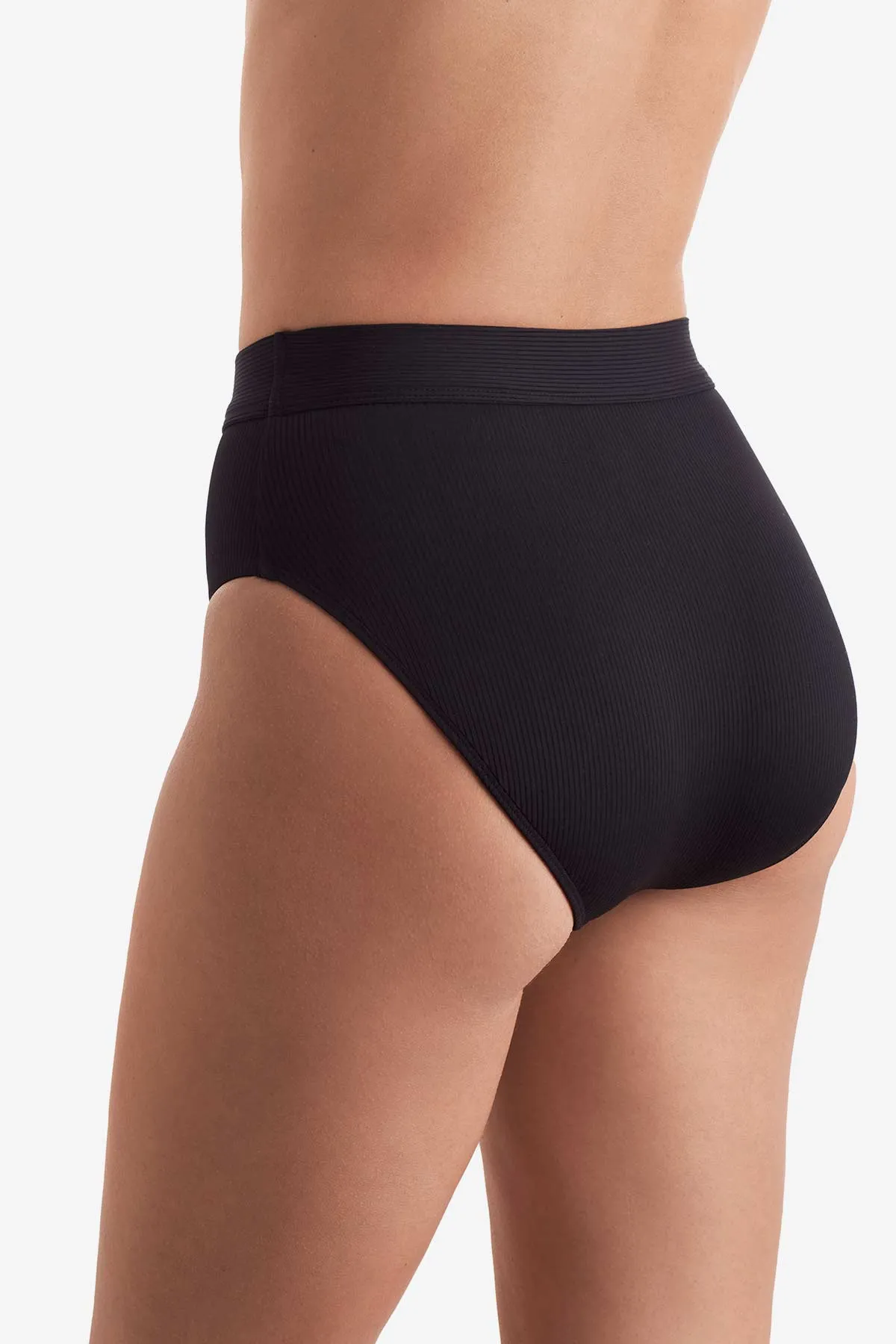 Brooke High Waist Pant - Black Lido Rib sold by VENUS product image thumbnail 5