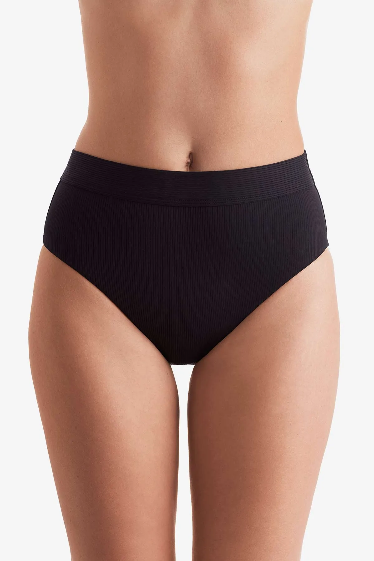 Brooke High Waist Pant - Black Lido Rib sold by VENUS product image thumbnail 2