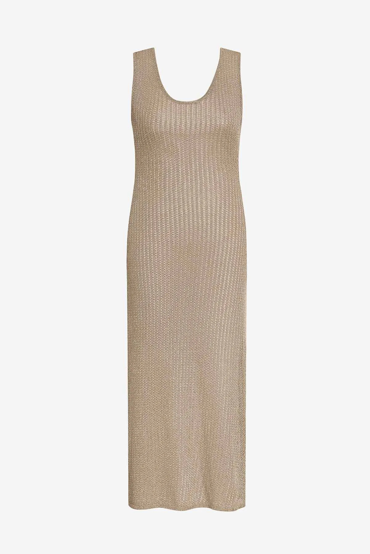 Lagoon Dress - Gold Metallic Knit sold by VENUS product image thumbnail 5