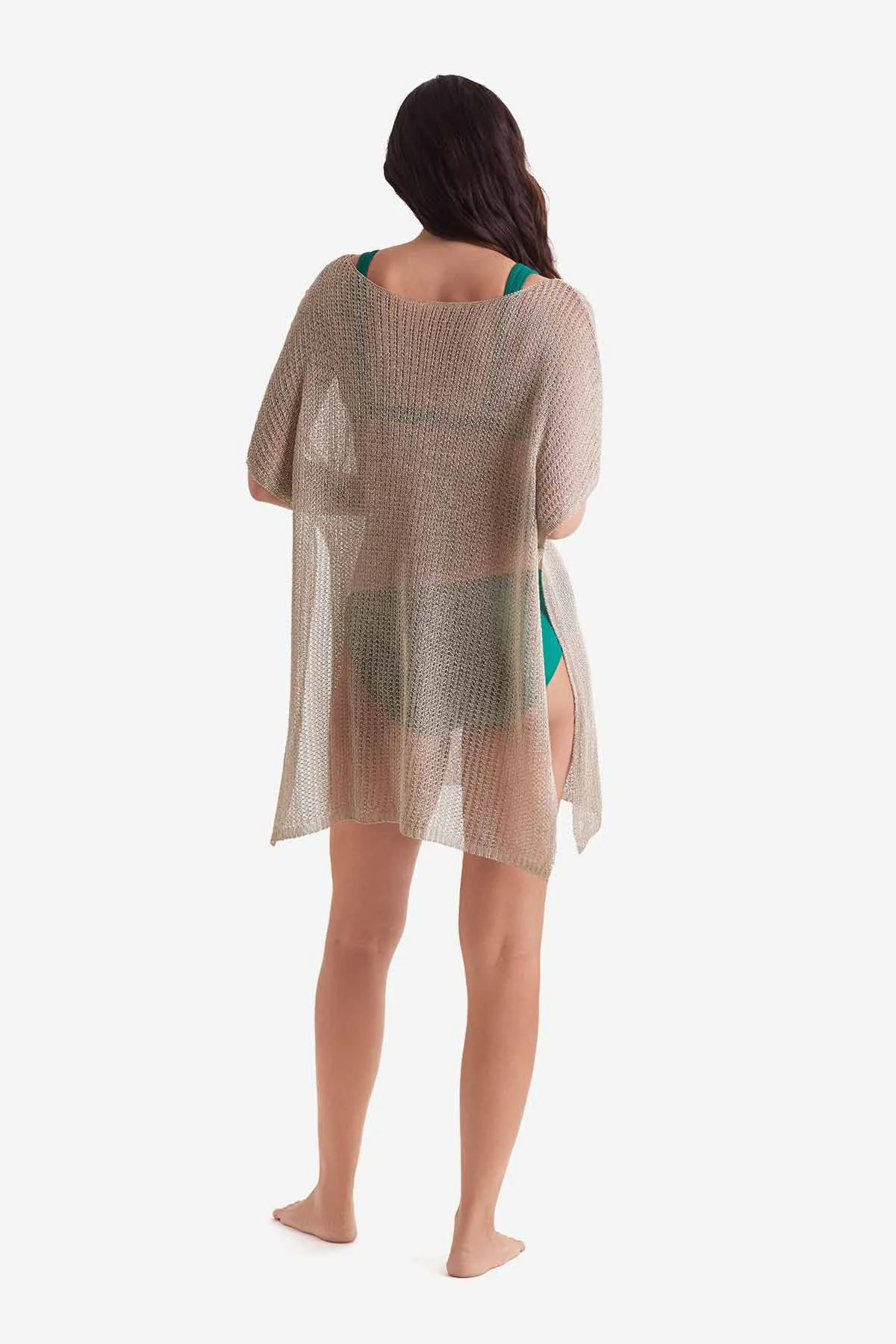 Lagoon Tunic - Gold Metallic Knit sold by VENUS product image thumbnail 4
