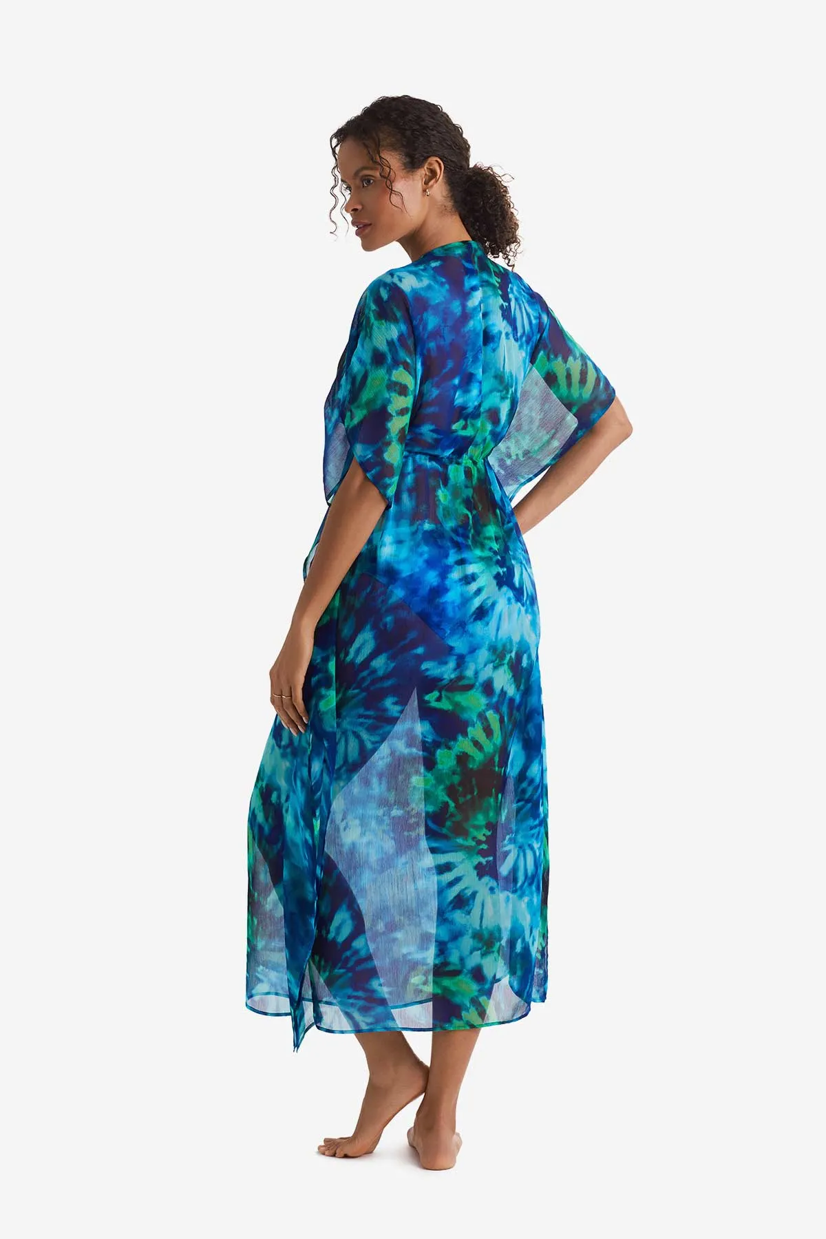 Dune Midi Caftan - Saltwater Tie Dye sold by VENUS product image thumbnail 3