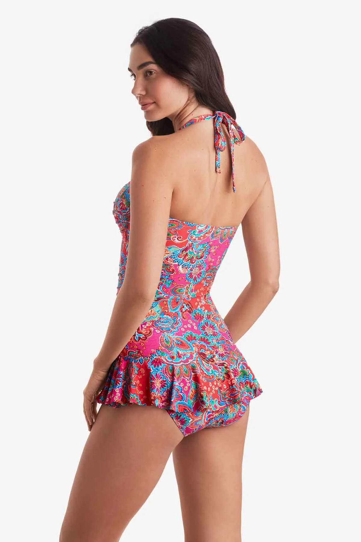 Aria Skirted One Piece - Island Paisley sold by VENUS product image thumbnail 3