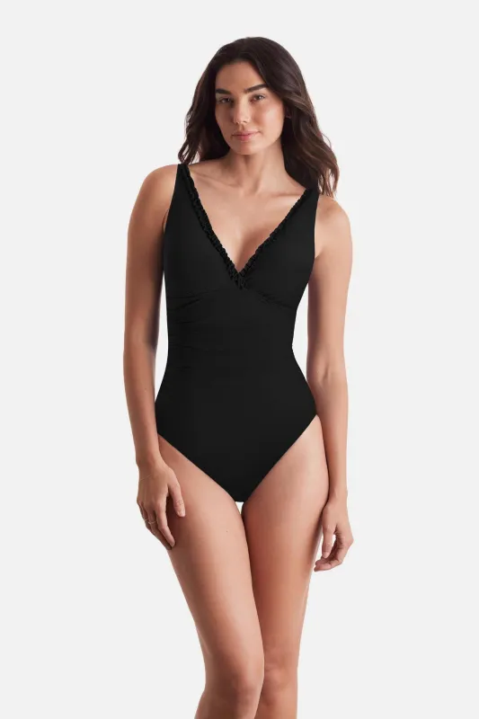 Sonny Surplice One Piece - Black sold by VENUS