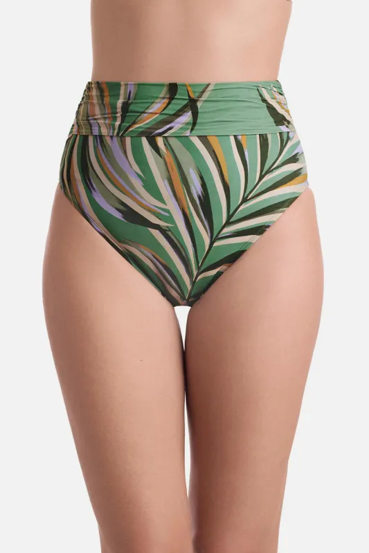 Morgan High Waist Pant - Coastal Leaves sold by VENUS