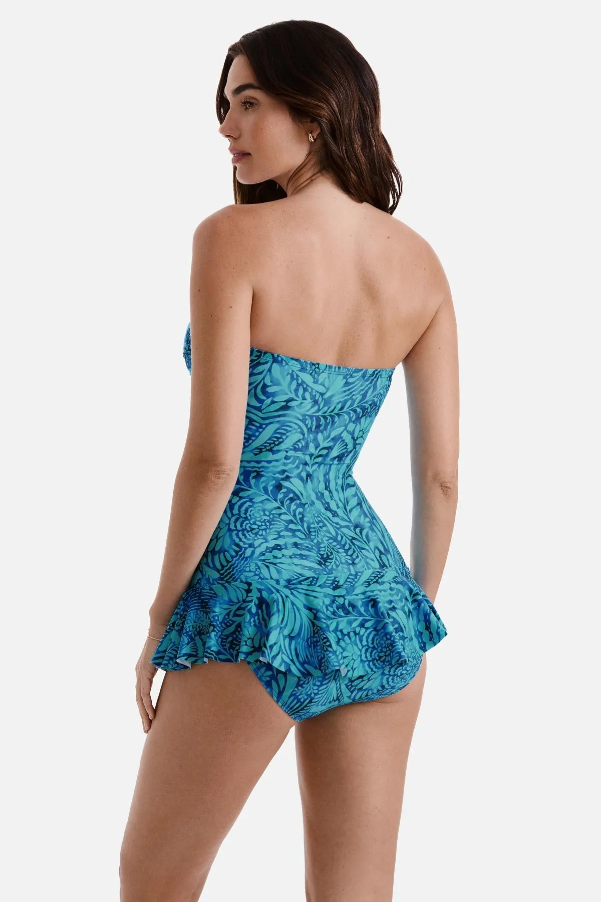 Aria Skirted One Piece - Flora sold by VENUS product image thumbnail 3