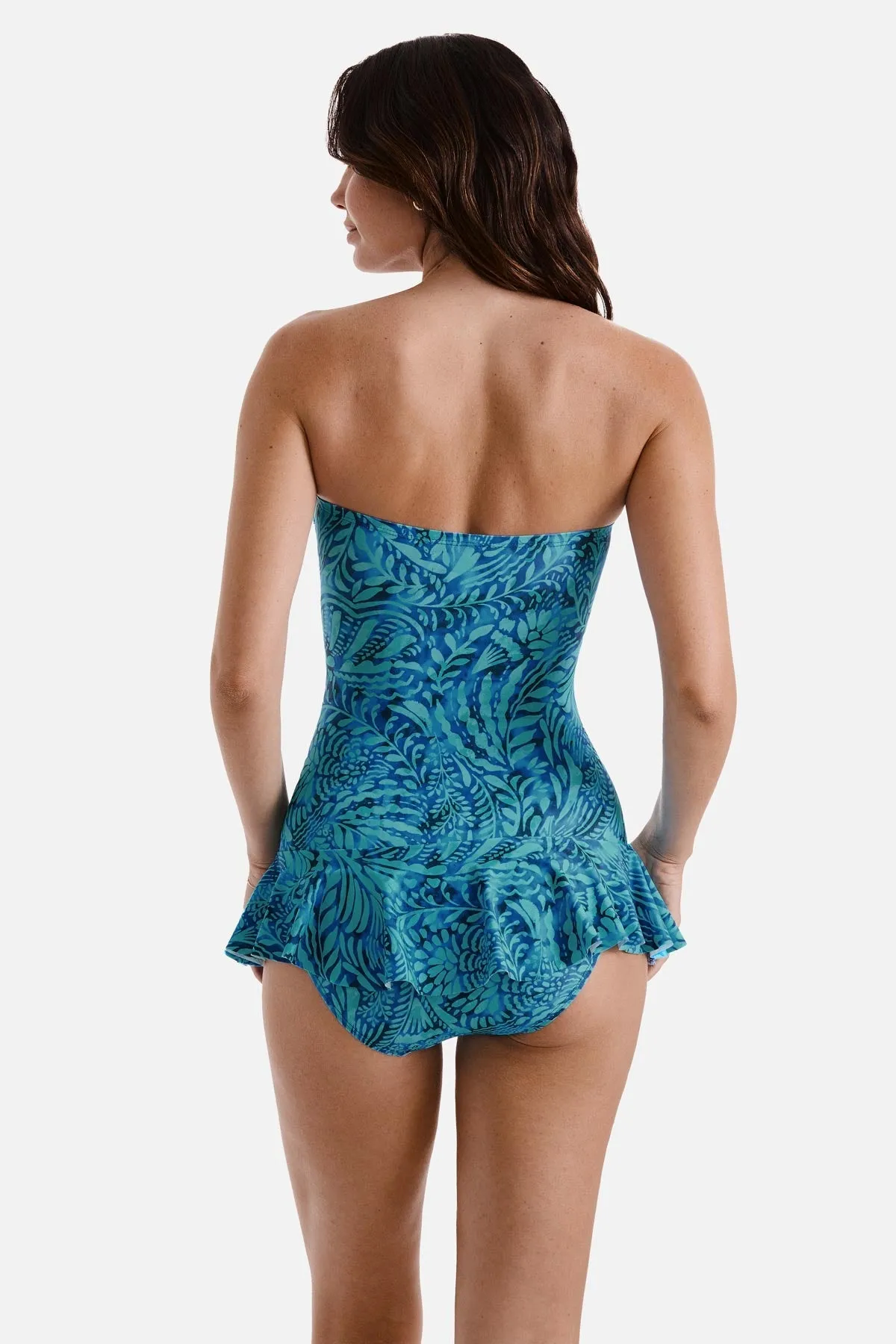 Aria Skirted One Piece - Flora sold by VENUS product image thumbnail 4