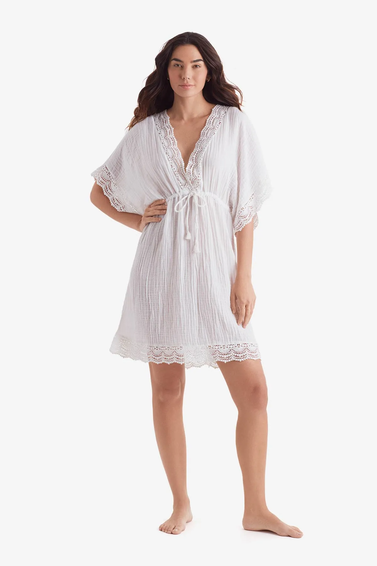 Horizon Tunic - White Bliss Gauze sold by VENUS product image thumbnail 2