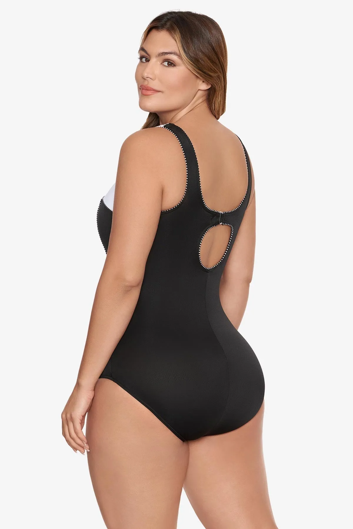 Plus Size Colorblock Touche One Piece sold by VENUS product image thumbnail 2