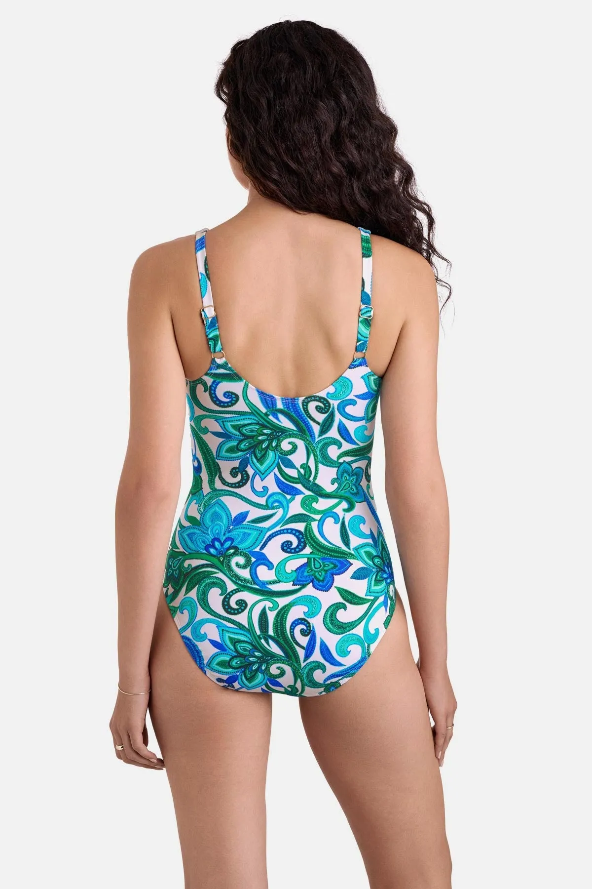 Brynn Twist Underwire One Piece - Imperial Paisley sold by VENUS product image thumbnail 3
