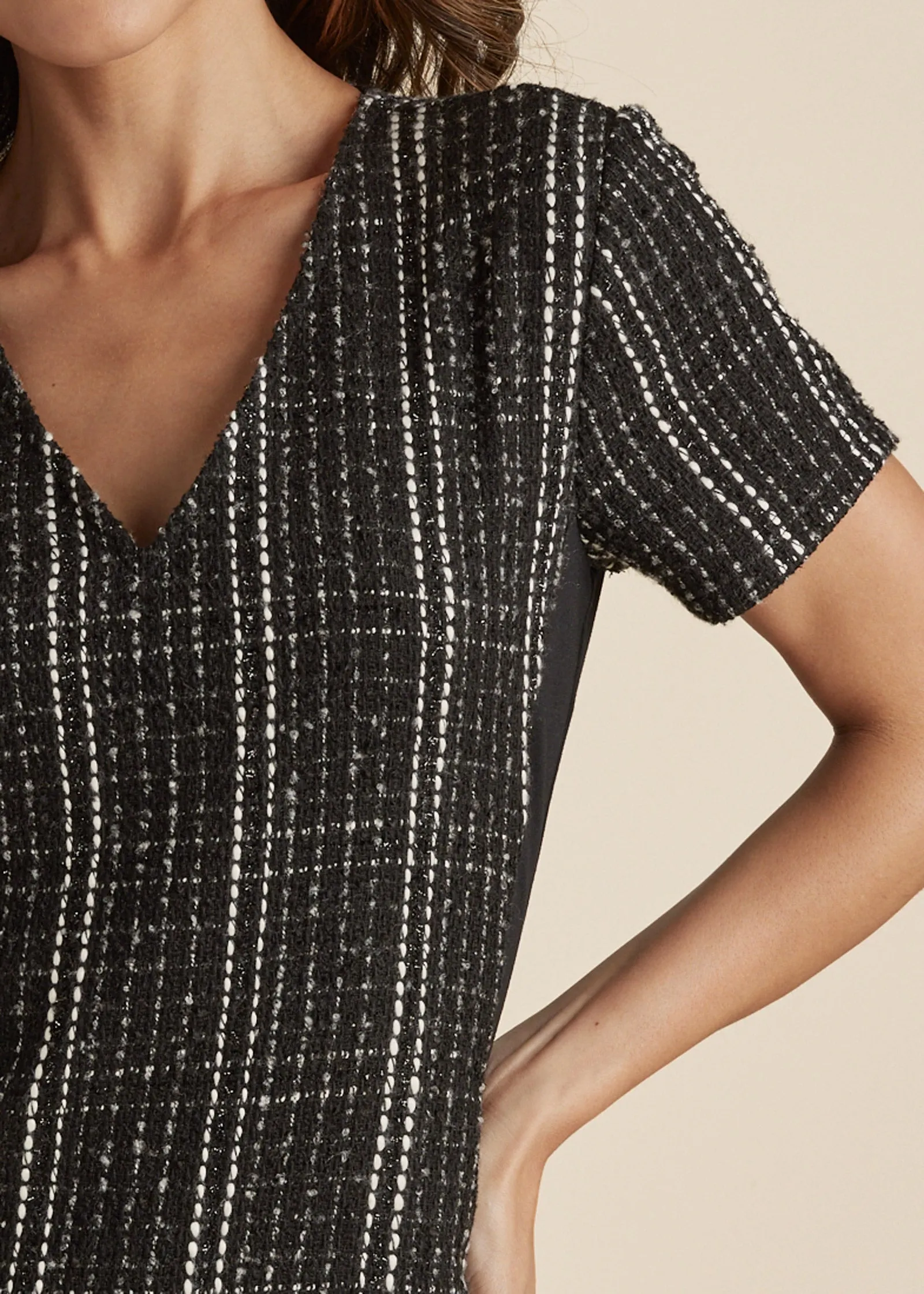 Tweed Mini Dress - Black Multi sold by VENUS product image thumbnail 4