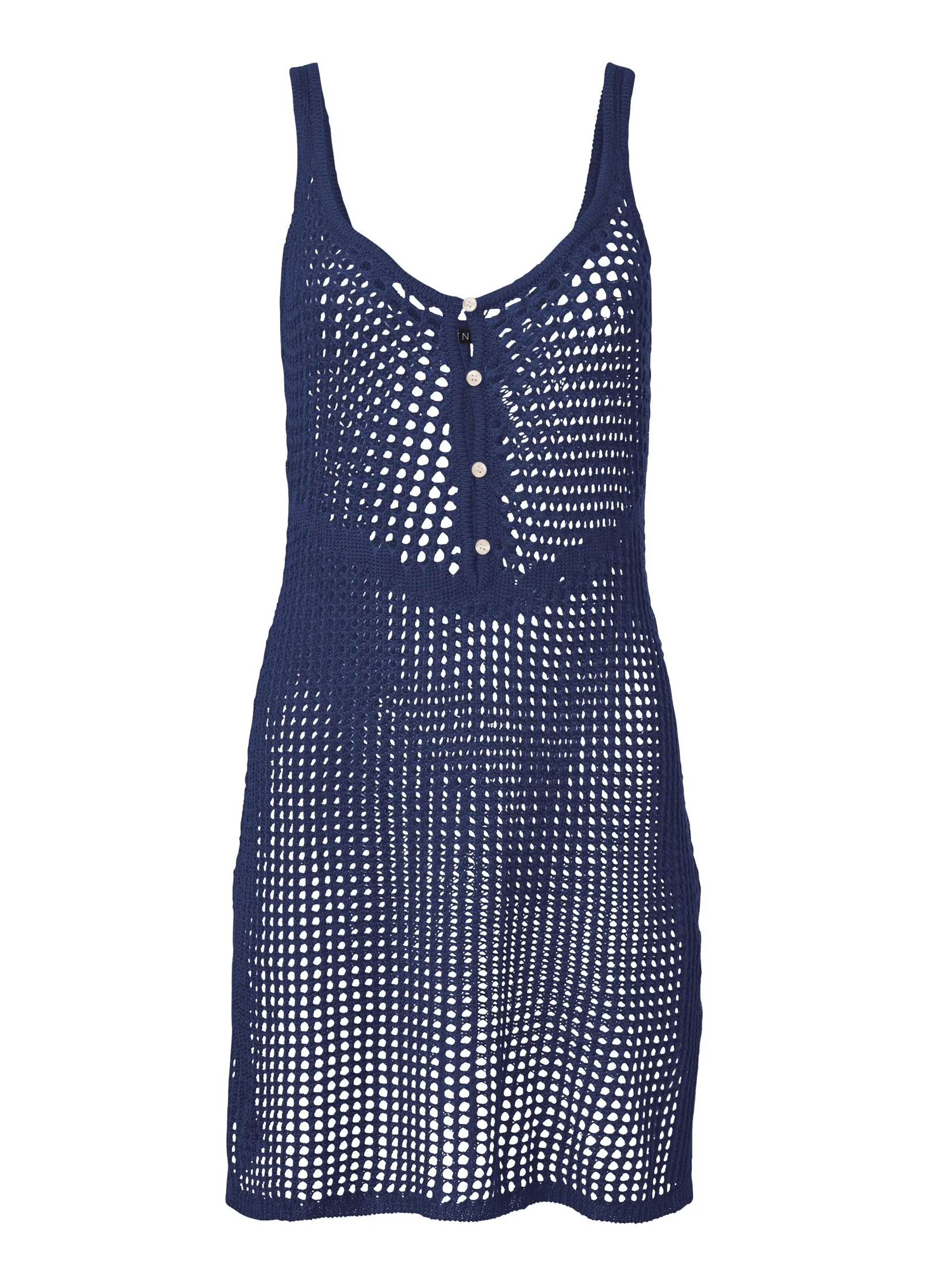 Button-Front Cover-Up Dress - Ultramarine Blue sold by VENUS product image thumbnail 5