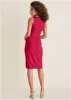 Tie Front Midi Dress - Barberry sold by VENUS