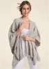 Sweater Knit Poncho - Grey sold by VENUS