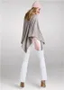 Sweater Knit Poncho - Grey sold by VENUS