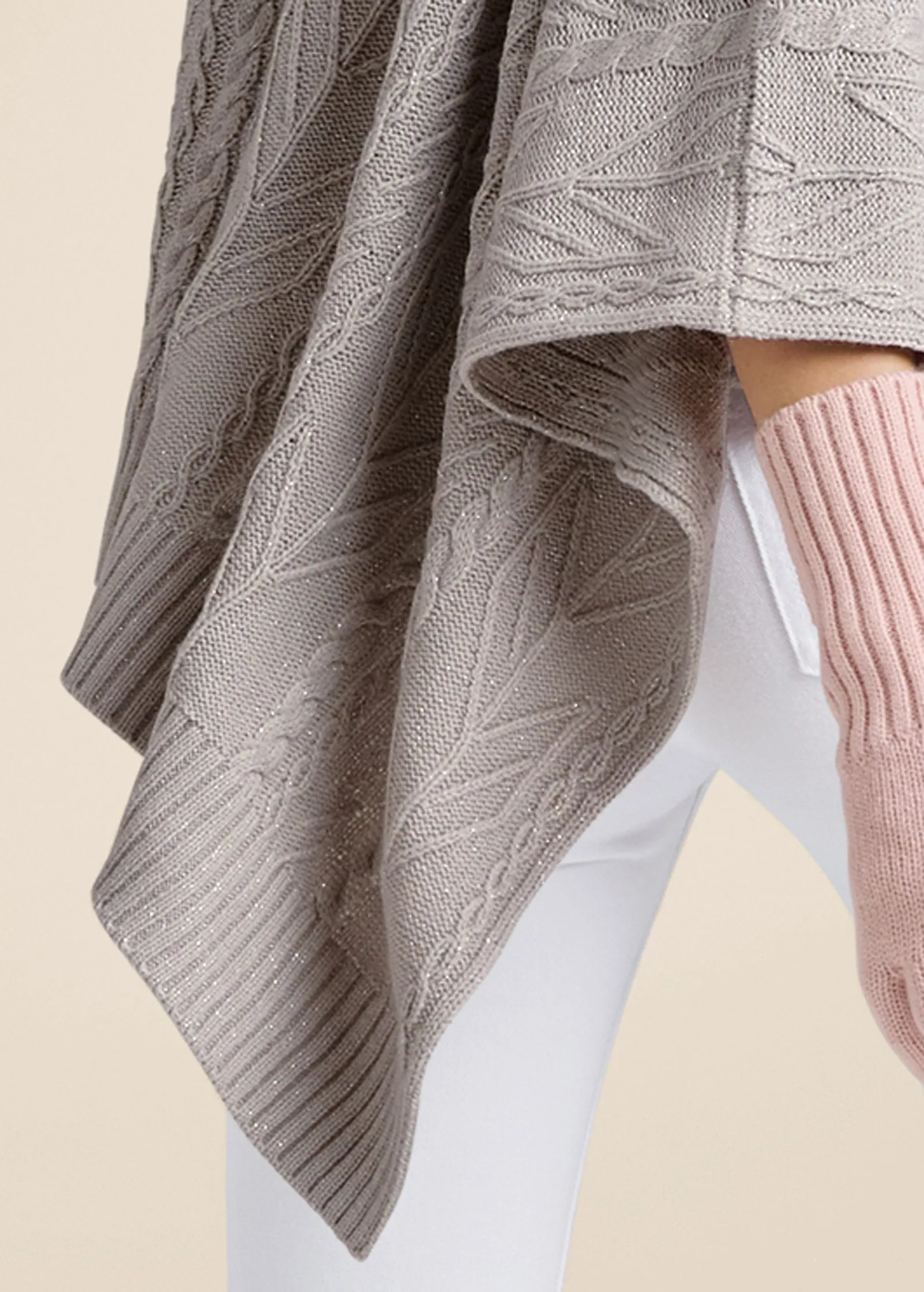 Sweater Knit Poncho - Grey sold by VENUS product image thumbnail 5