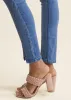 Split Hem Skinny Jeans - Medium Wash sold by VENUS