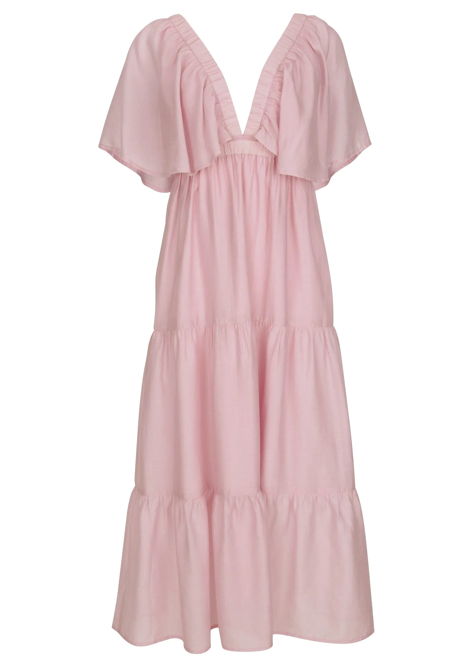 Crinkle Midi Dress - Lilac sold by VENUS product image thumbnail 3