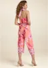 Strawberry Floral Jumpsuit - Pink Multi sold by VENUS