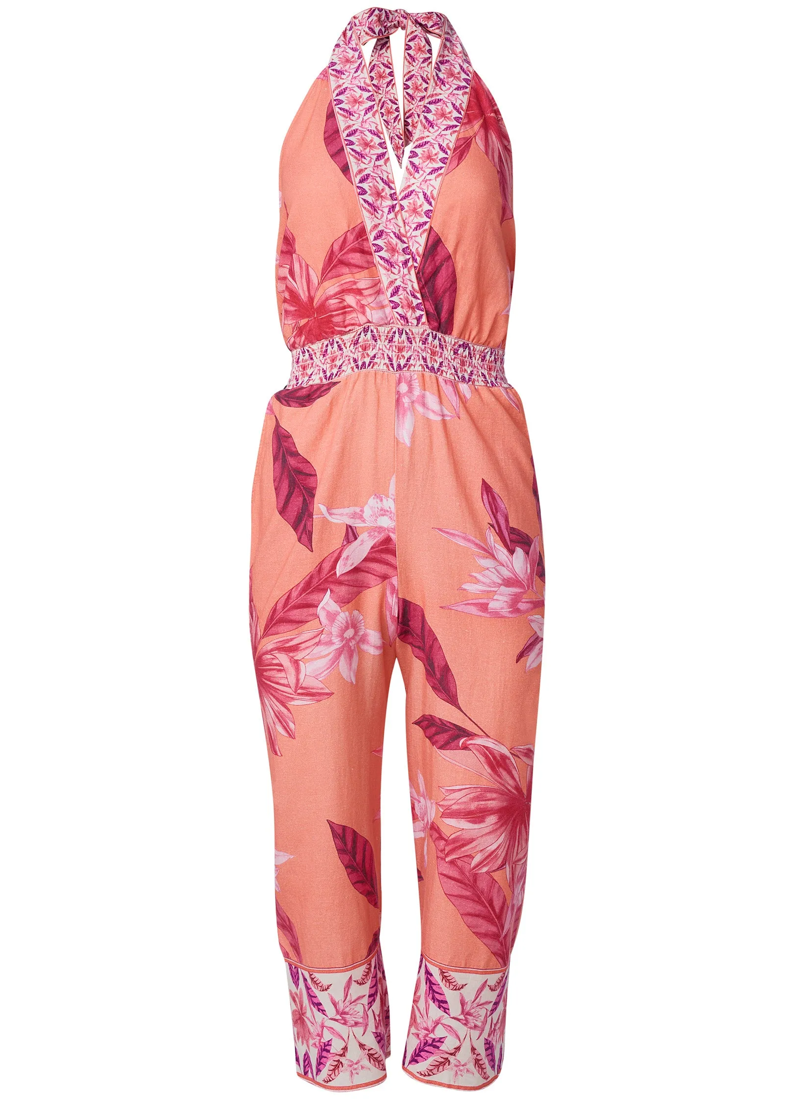 Strawberry Floral Jumpsuit - Pink Multi sold by VENUS product image thumbnail 5