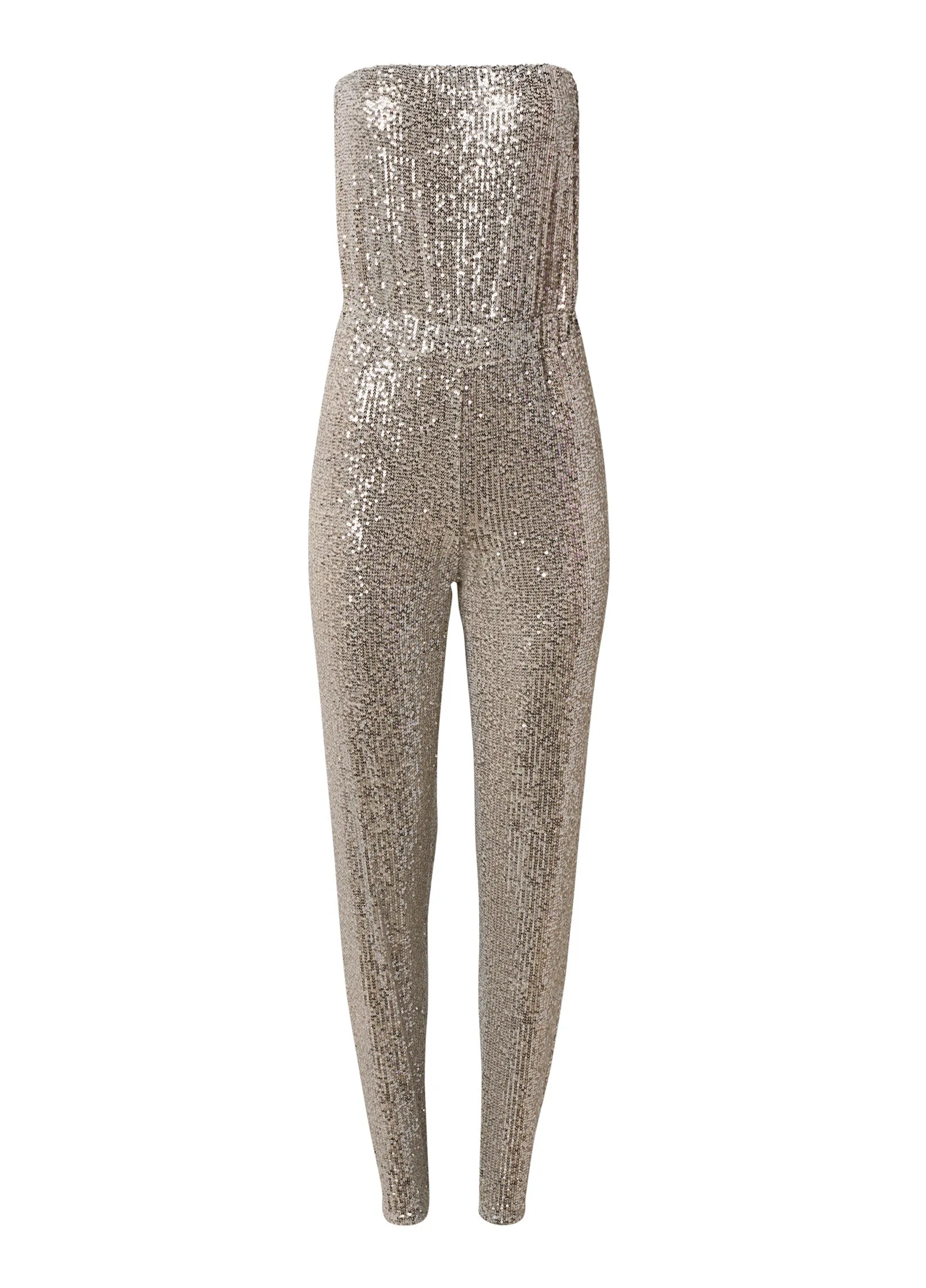 Strapless Sequin Jumpsuit - Champagne sold by VENUS product image thumbnail 5