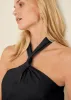 Twist Halter Dress - Black sold by VENUS
