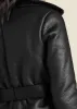 Faux-Leather & Fur Coat - Black sold by VENUS