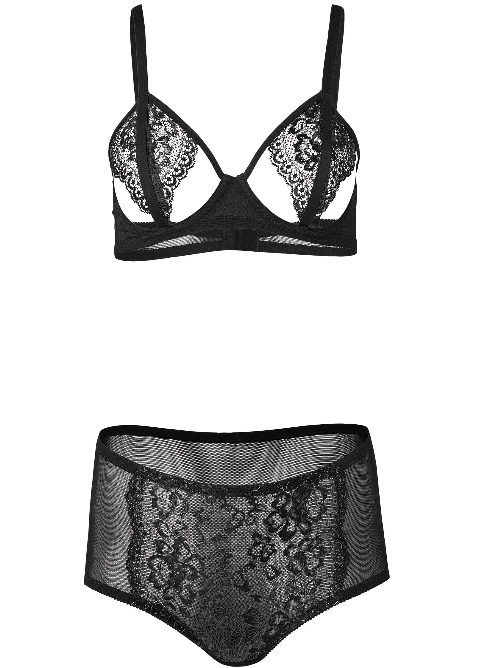 Lurex Bra & Panty Set - Black & Gold sold by VENUS product image thumbnail 5
