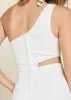 One-Shoulder Cutout Gown - Off White sold by VENUS
