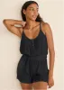 Cozy Waffle Romper - Black sold by VENUS