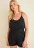 Cozy Waffle Romper - Black sold by VENUS