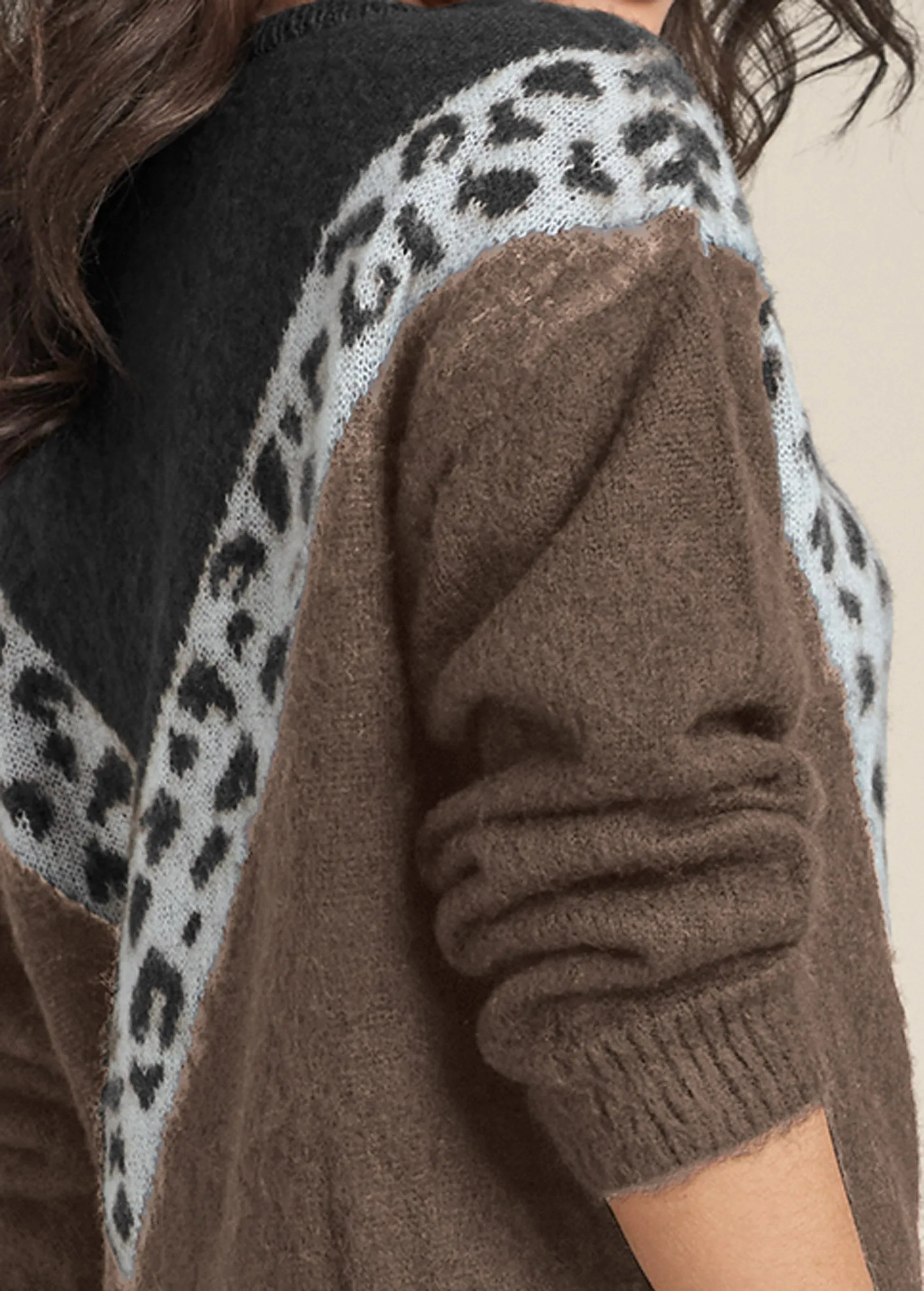 Leopard Stripe Sweater - Black Multi sold by VENUS product image thumbnail 5