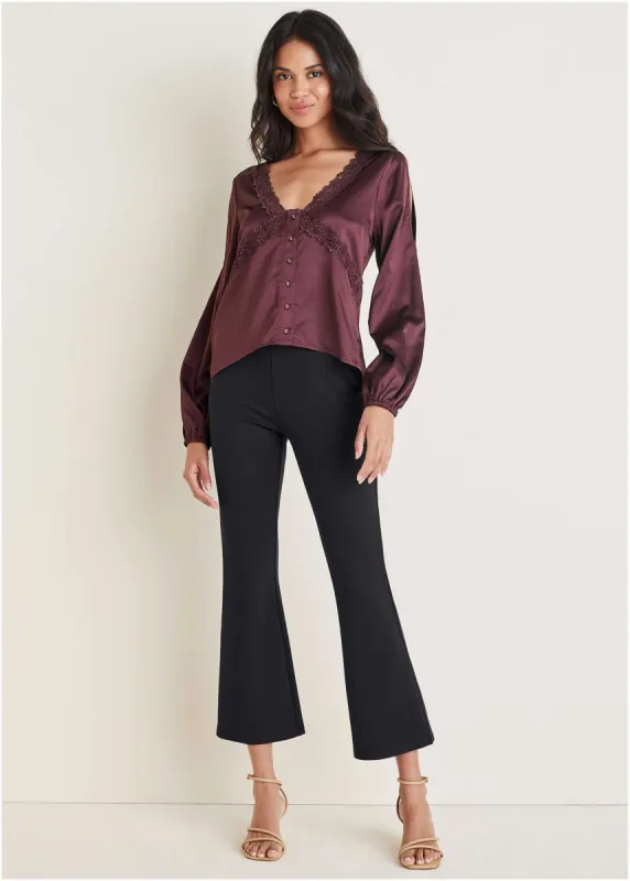 Kick Flare Pant - Black sold by VENUS