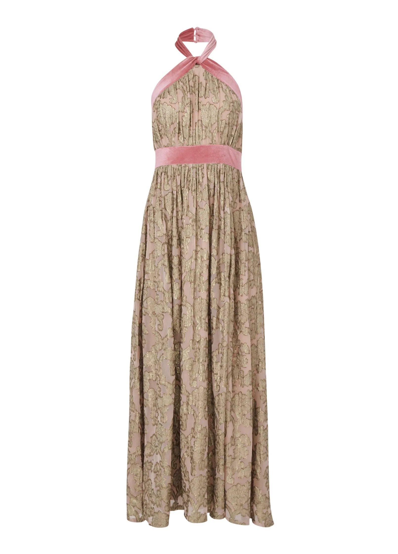 Jacquard Halter Gown - Blush sold by VENUS product image thumbnail 5