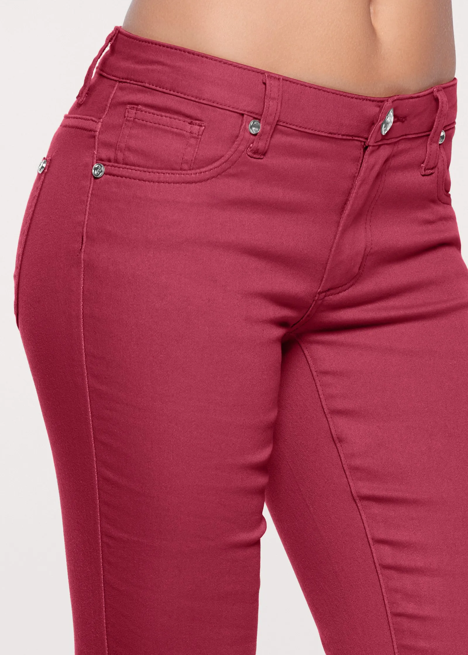 Cindy Capri Jeans - Dark Red sold by VENUS product image thumbnail 4