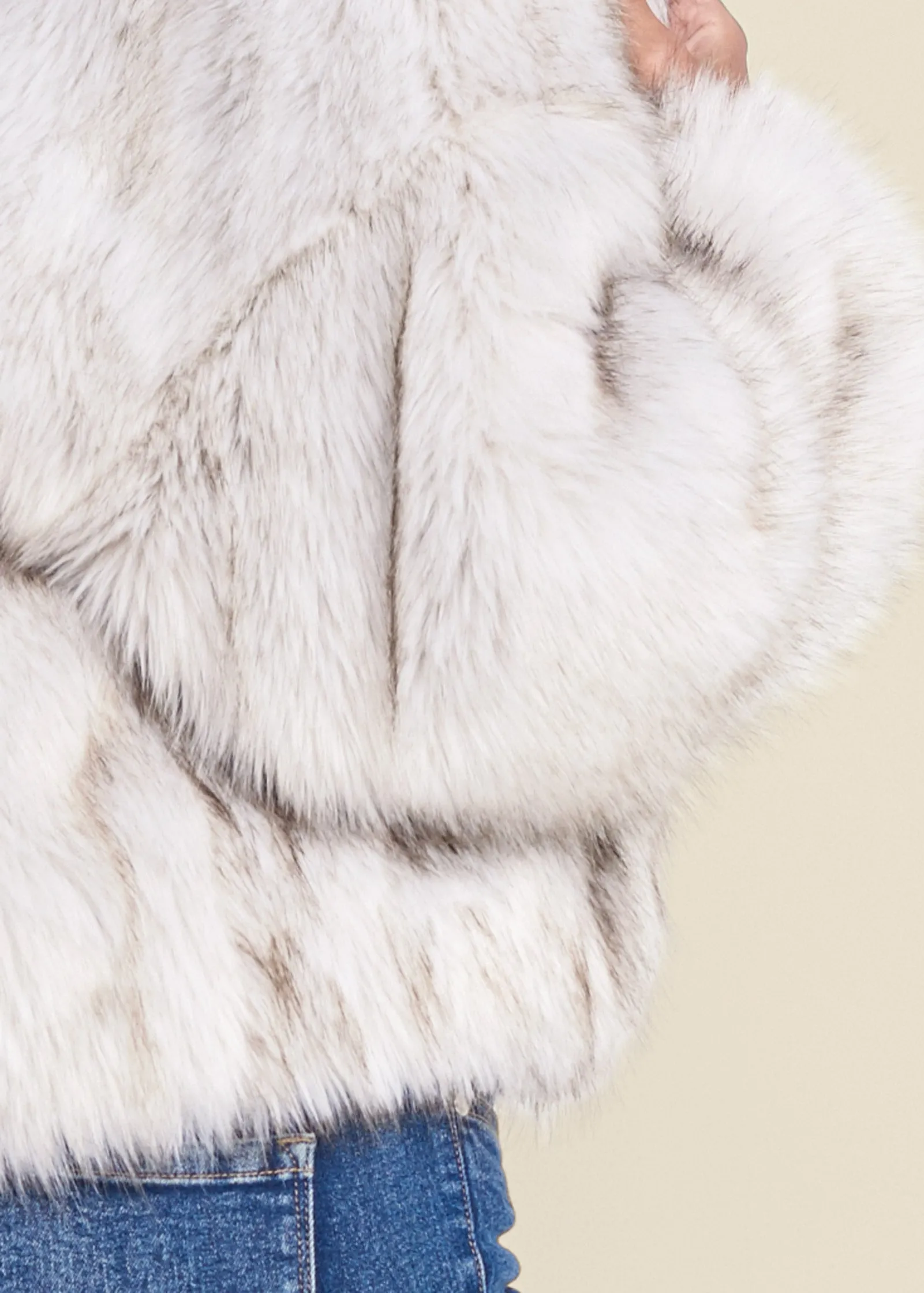 Faux-Fur Button Coat - White sold by VENUS product image thumbnail 4