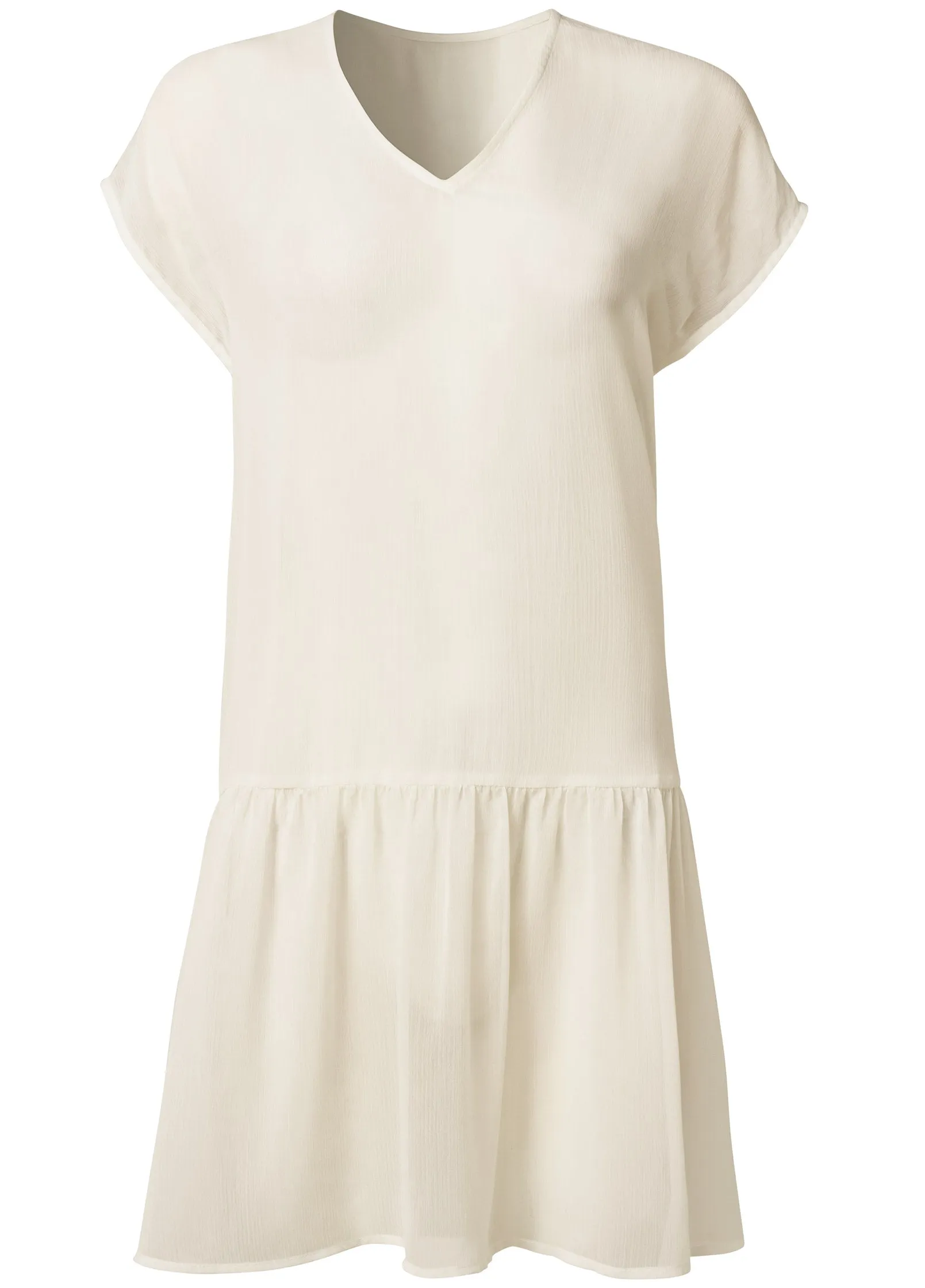 Ruffle Hem Tunic - Pearl White sold by VENUS product image thumbnail 5