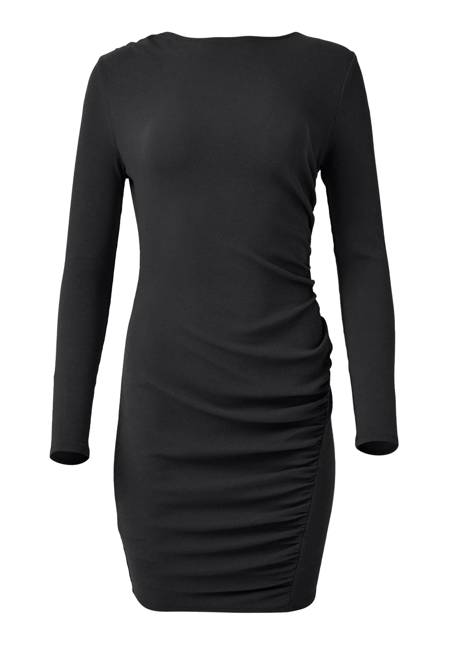 Boatneck Bodycon Mini Dress - Black sold by VENUS product image thumbnail 5