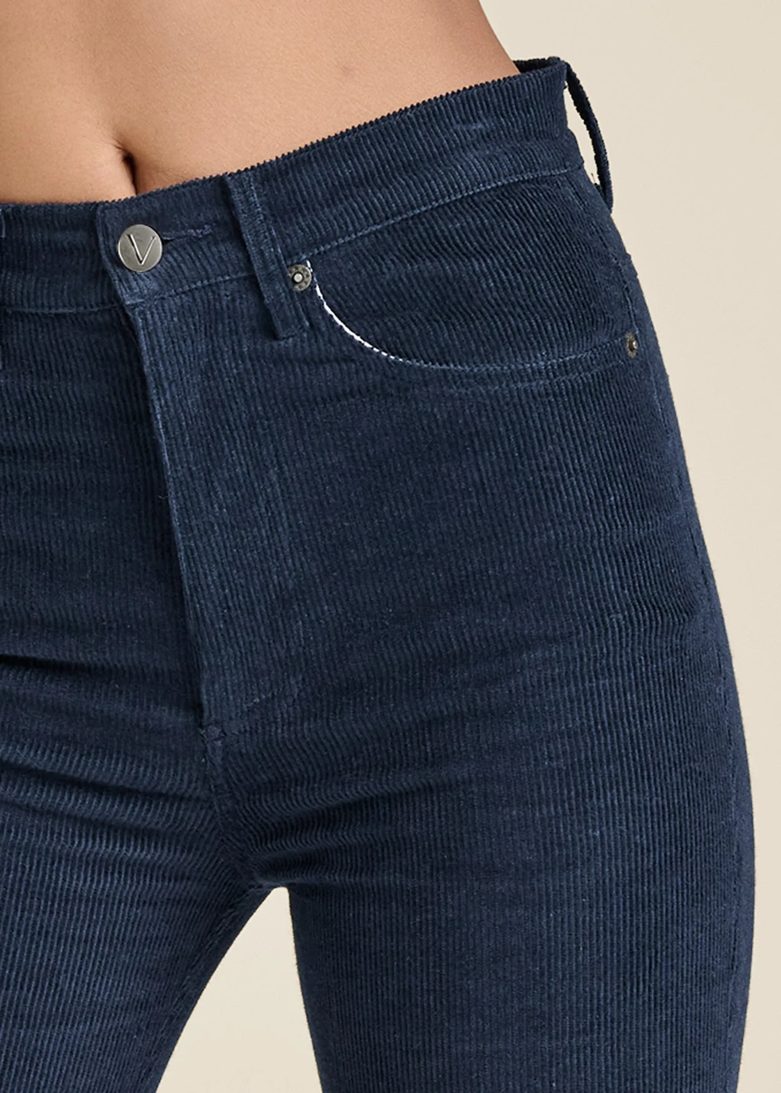 Corduroy Flared Pants - Navy sold by VENUS product image thumbnail 4