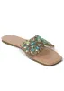 Rhinestone Sandal - Natural Multi sold by VENUS