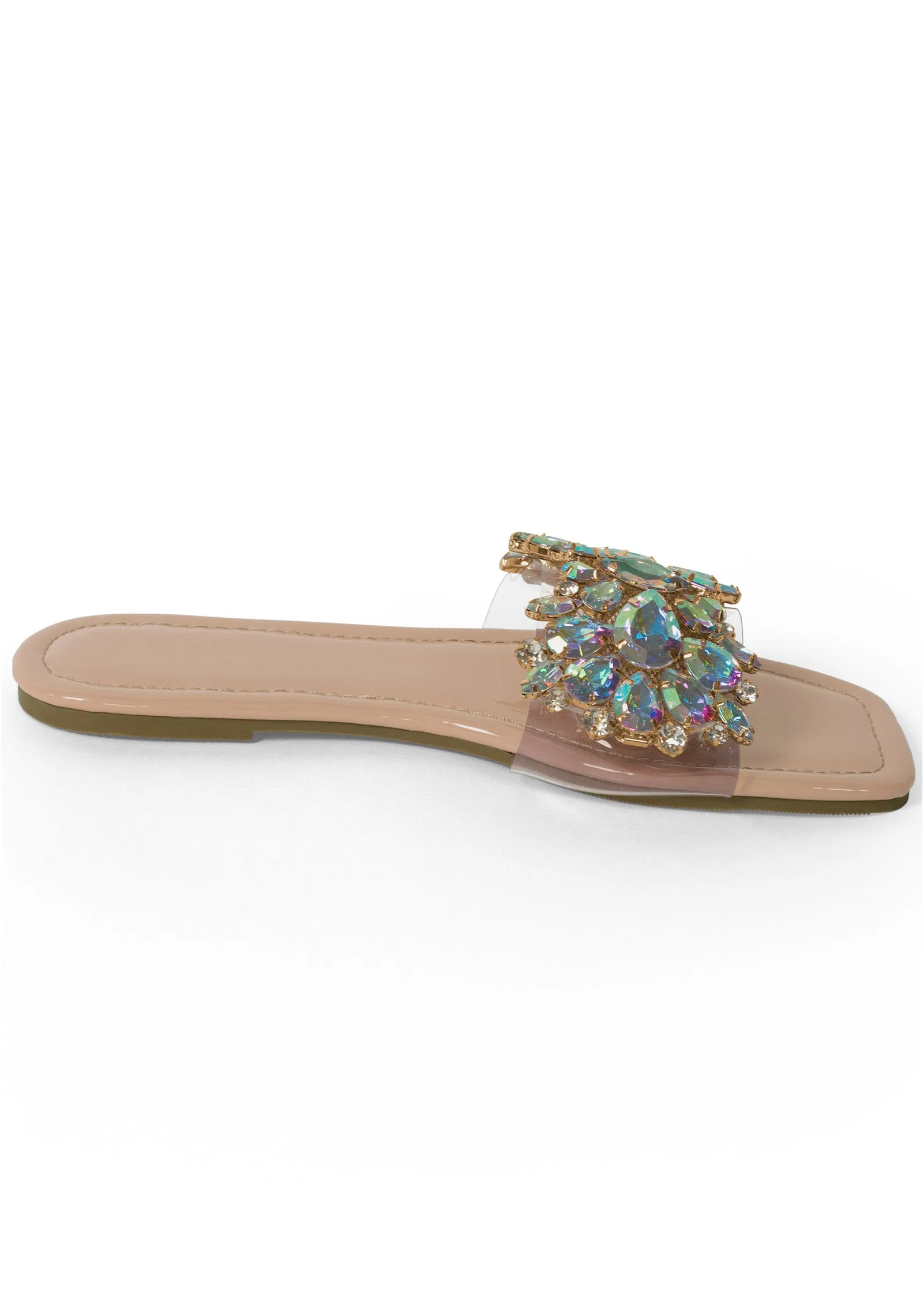 Rhinestone Sandal - Natural Multi sold by VENUS product image thumbnail 2
