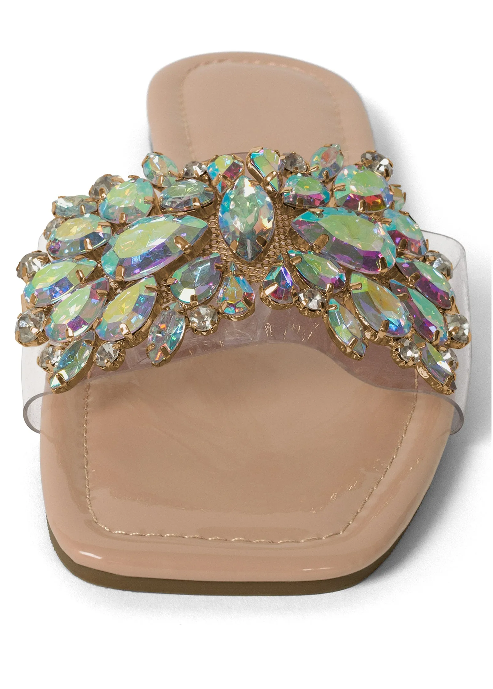 Rhinestone Sandal - Natural Multi sold by VENUS product image thumbnail 3