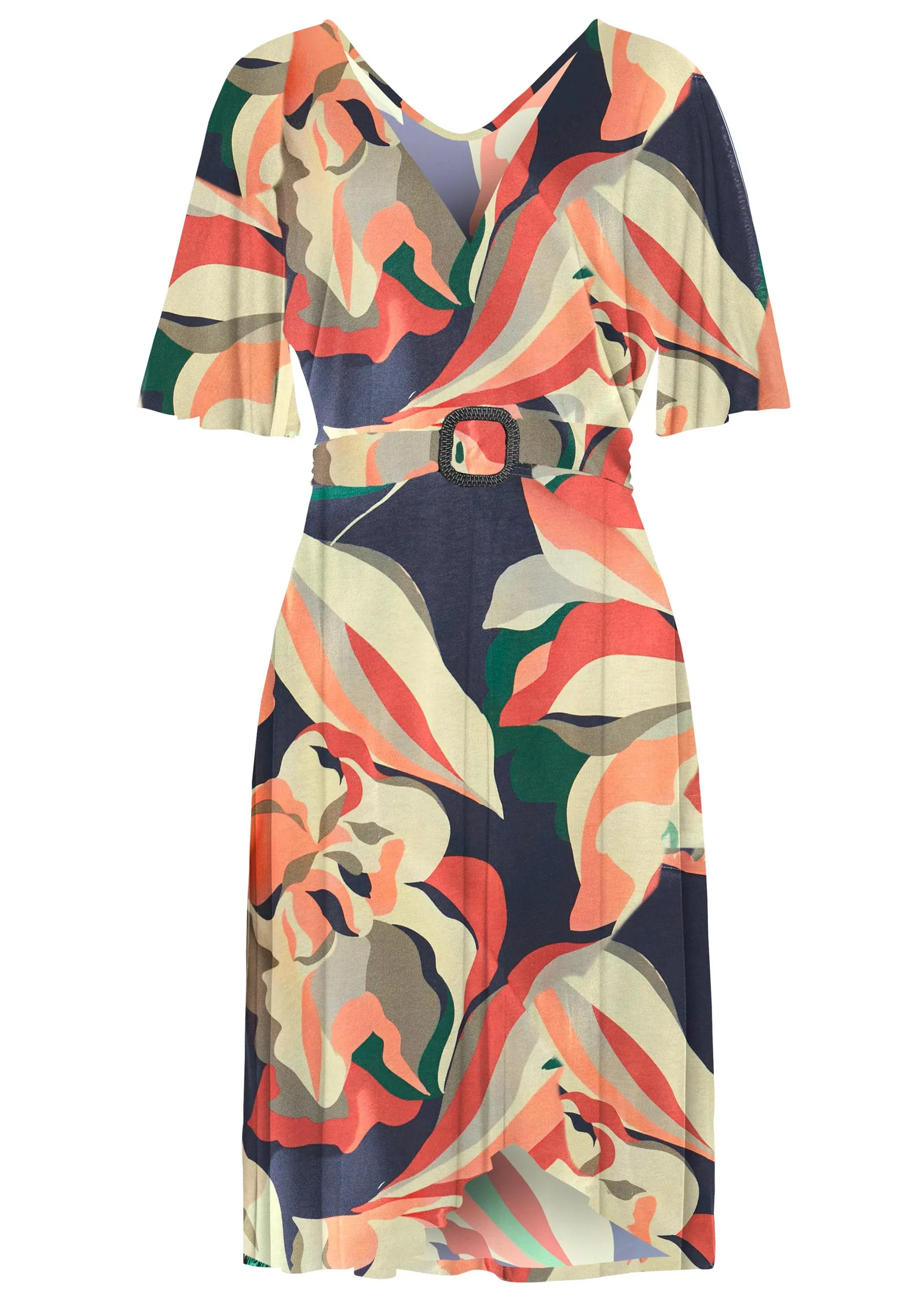 Print Midi Dress - Navy Multi sold by VENUS product image thumbnail 2
