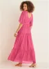 Flutter Sleeve Maxi Dress - Hot Pink sold by VENUS