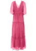 Flutter Sleeve Maxi Dress - Hot Pink sold by VENUS