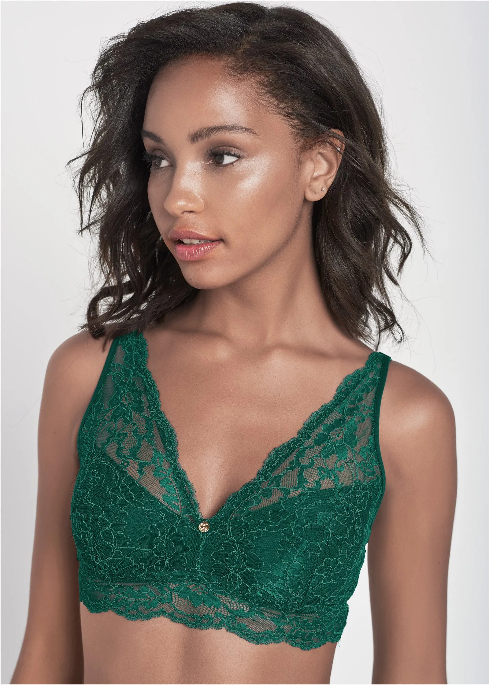 Pearl By VENUS® Lace Bralette - Night Palm sold by VENUS