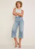 Sophia Wide Leg Crop Jeans - Light Wash sold by VENUS